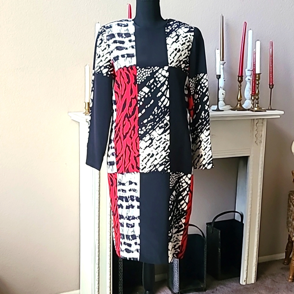* Vintage 1980s Ann Crimmins for Umi Silk Dress